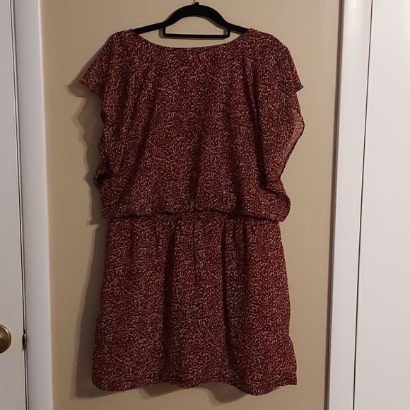 F21 Forever Flutter Sleeve Dress L - Picture 6 of 9